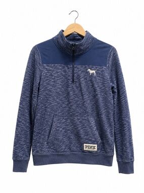 PINK Victoria's Secret Blue 1/4 Zip